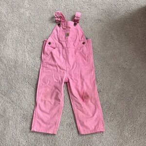 Carhartt Kids Pink Overalls girls 3t